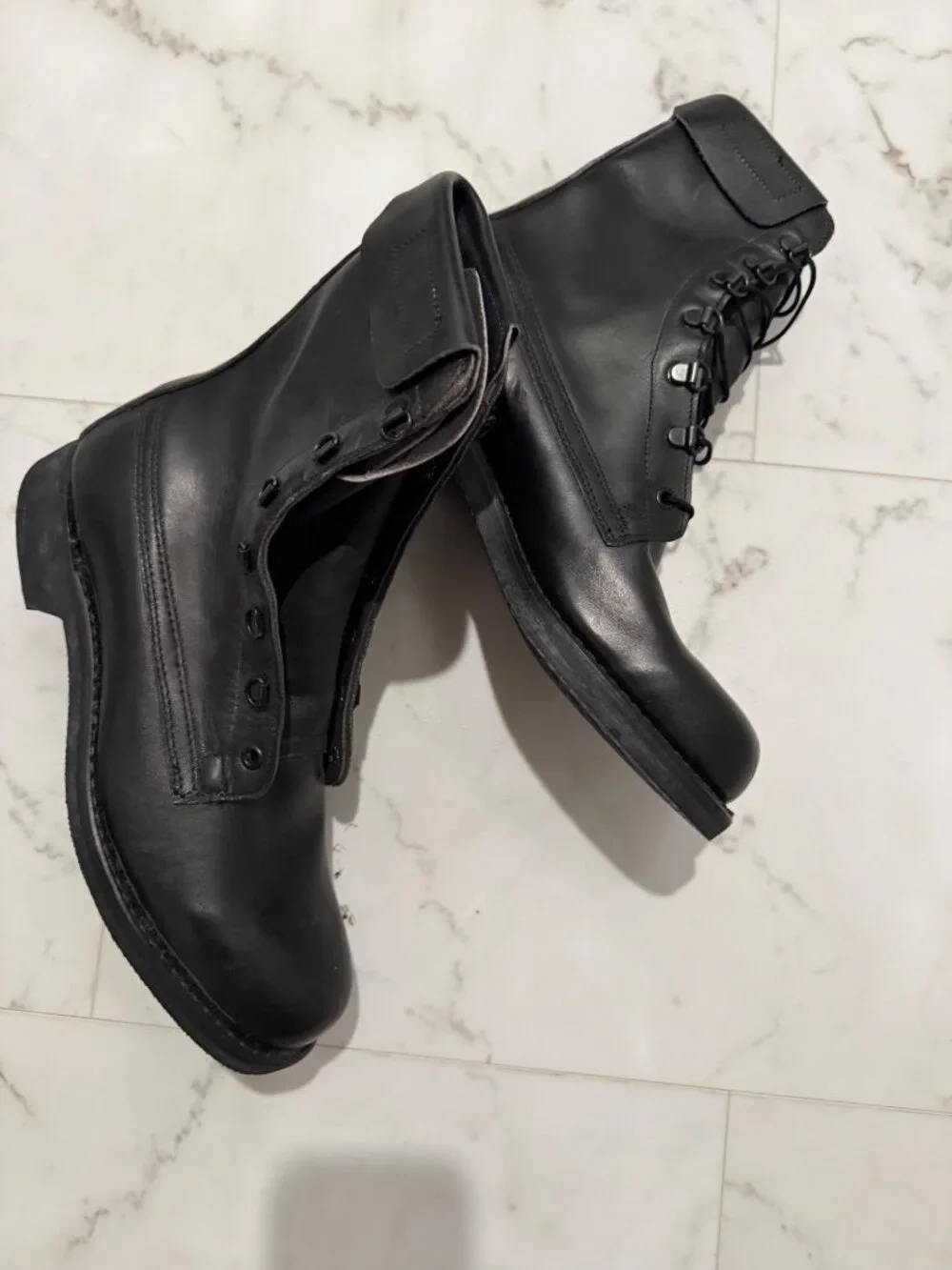 NEW black Aviator boots